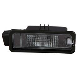 '15-'18 Volkswagen e-Golf, '11-'16 Volkswagen Eos, '10-'18 Volkswagen Golf, '15-'18 Volkswagen Golf R, '10-'18 Volkswagen GTI Driver Or Passenger Side Rear Halogen License Plate Light Assembly