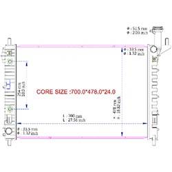 '08-'17 Buick Enclave, '09-'17 Chevrolet Traverse, '07-'16 GMC Acadia, '17 GMC Acadia Limited, '07-'10 Saturn Outlook Radiator