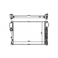 '08-'20 Mercedes S65 AMG, '07-'17 Mercedes S550, '07-'17 Mercedes S600, '08-'17 Mercedes S63 AMG, '07-'14 Mercedes CL550, '07-'14 Mercedes CL600 Radiator
