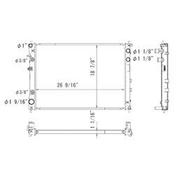 '06-'07 Subaru B9 Tribeca, '08-'14 Subaru Tribeca Radiator