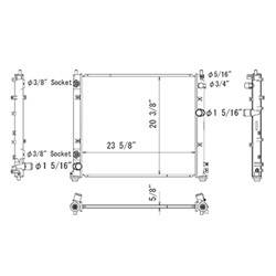 '08-'12 Cadillac CTS Radiator