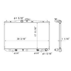 '10-'15 Lexus RX350 Radiator