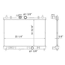 '09-'14 Nissan Cube Radiator