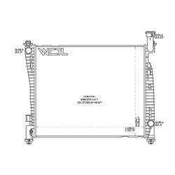 '11-'15 Dodge Durango, '11-'21 Jeep Grand Cherokee Radiator