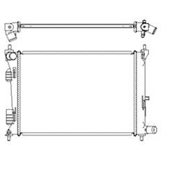 '12-'17 Hyundai Accent, '12-'17 Hyundai Veloster, '12-'17 Kia Rio Radiator