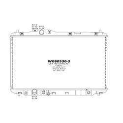 '13 Acura ILX, '12 Honda Civic Radiator For 1.5l L4 Hybrid Models