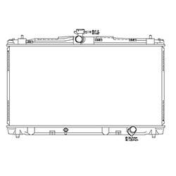 '13-'18 Toyota Avalon, '12-'17 Toyota Camry Radiator For Models With 3.5l V6 Or 2.5l L4 Hybrid