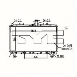 '12-'15 Chevrolet Camaro Radiator