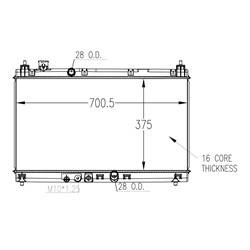 '15-'20 Honda Fit Radiator
