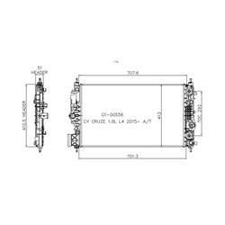 '16-'19 Buick Cascada, '14-'15 Chevrolet Cruze, '16 Chevrolet Cruze Limited Radiator