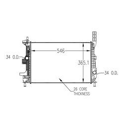 '15-'18 Ford Focus Radiator