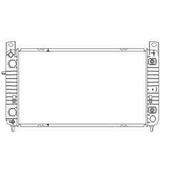 '05-'14 Chevrolet Suburban 1500, '05-'14 Chevrolet Tahoe, '05-'14 GMC Yukon, '05-'14 GMC Yukon XL 1500, '05-'13 Chevrolet Silverado 1500, '05-'13 GMC Sierra 1500 Radiator