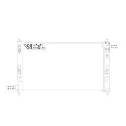 '08-'15 Mitsubishi Lancer, '07-'09 Mitsubishi Outlander Radiator
